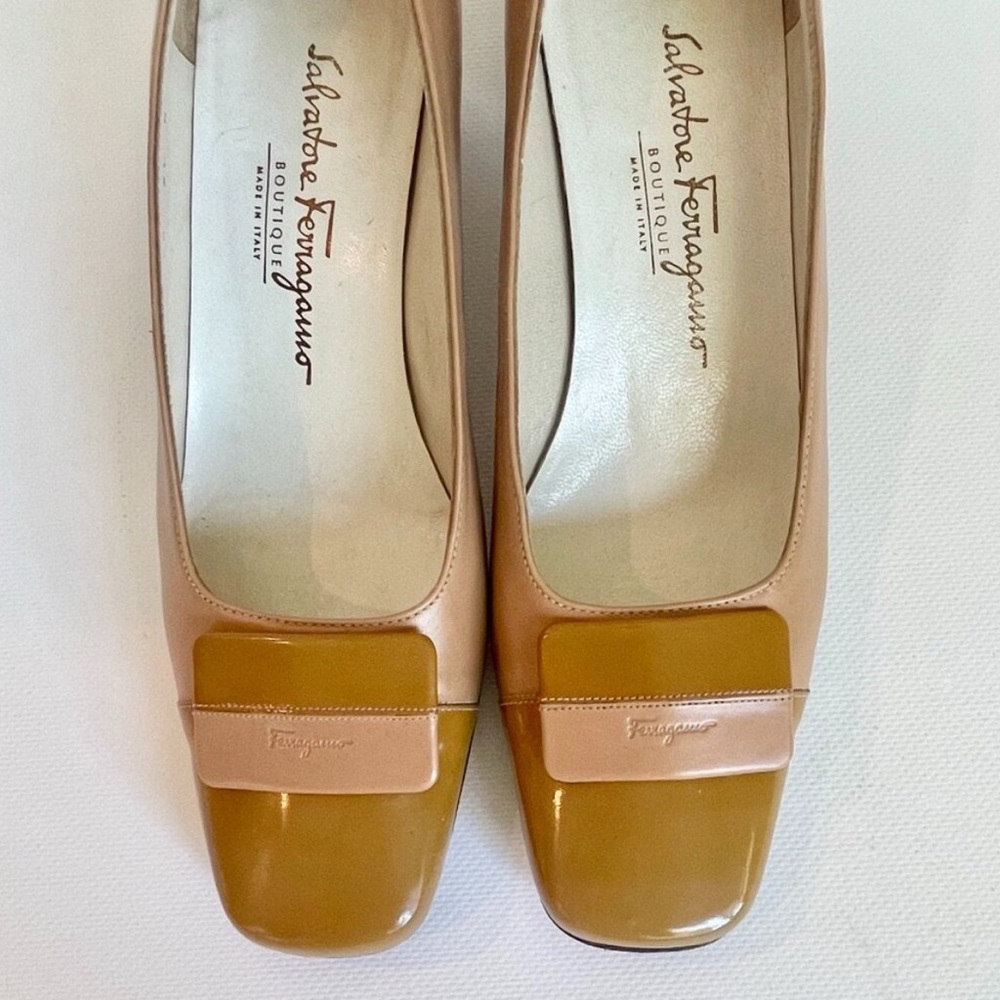 Vintage Leather Salvatore Ferragamo Boutique Pump Heels Women's size 6.5